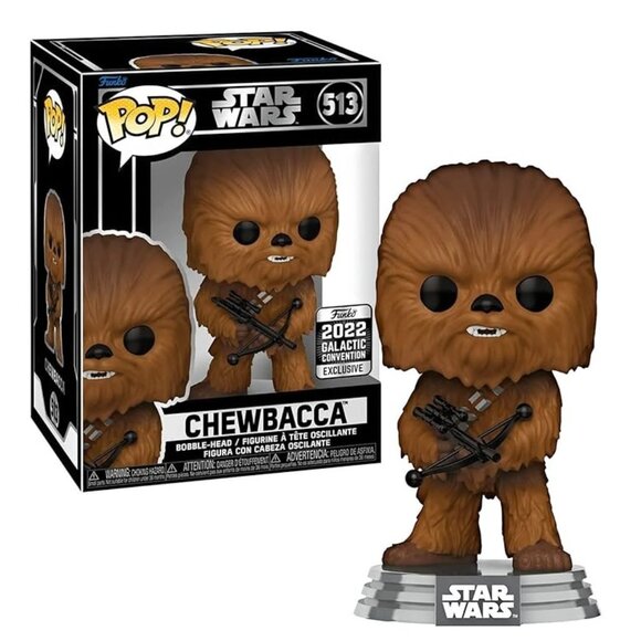 NIB - Funko Pop! Star Wars Chewbacca Galactic Convention Exclusive #513 - Picture 1 of 6